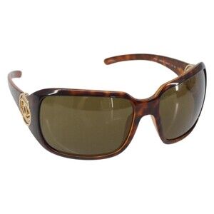 Chanel Tortoise Pattern Sunglasses Plastic Brown CC
